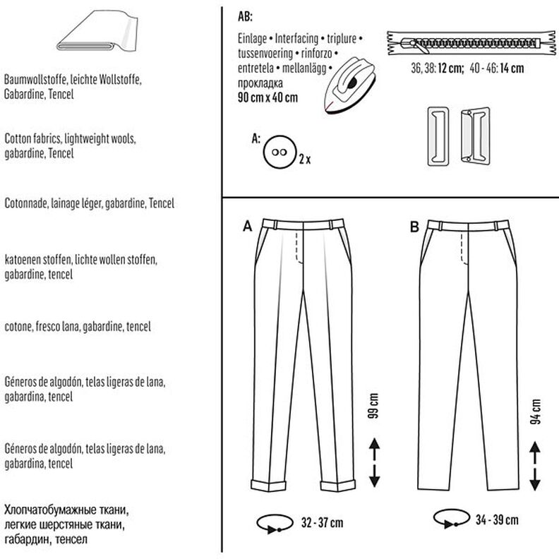 Hose | Burda 6689 | 36-46,  image number 5