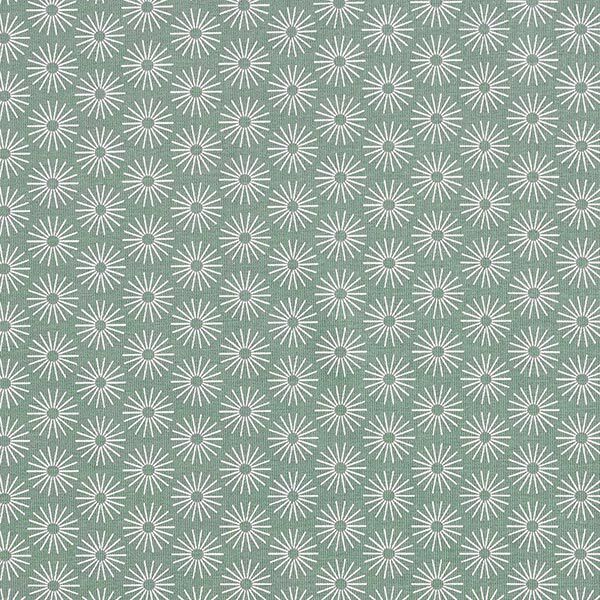 Baumwolljersey Strahlen-Blume – schilf | Reststück 100cm
