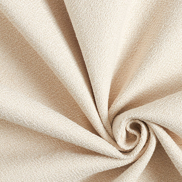Polsterstoff feiner Bouclé – creme | Reststück 50cm