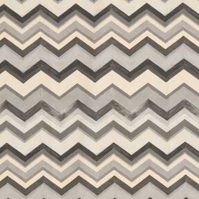 Outdoorstoff Canvas Zacken – grau, 