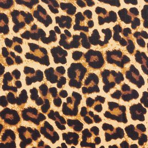 Viskosestoff Leo – beige/schwarz, 