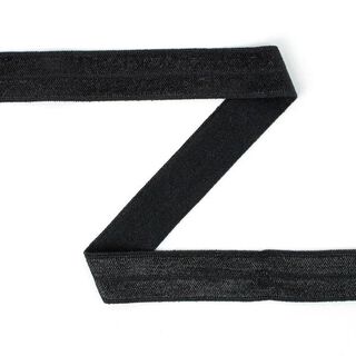 Elastisches Einfassband (Falzgummi) - schwarz, 
