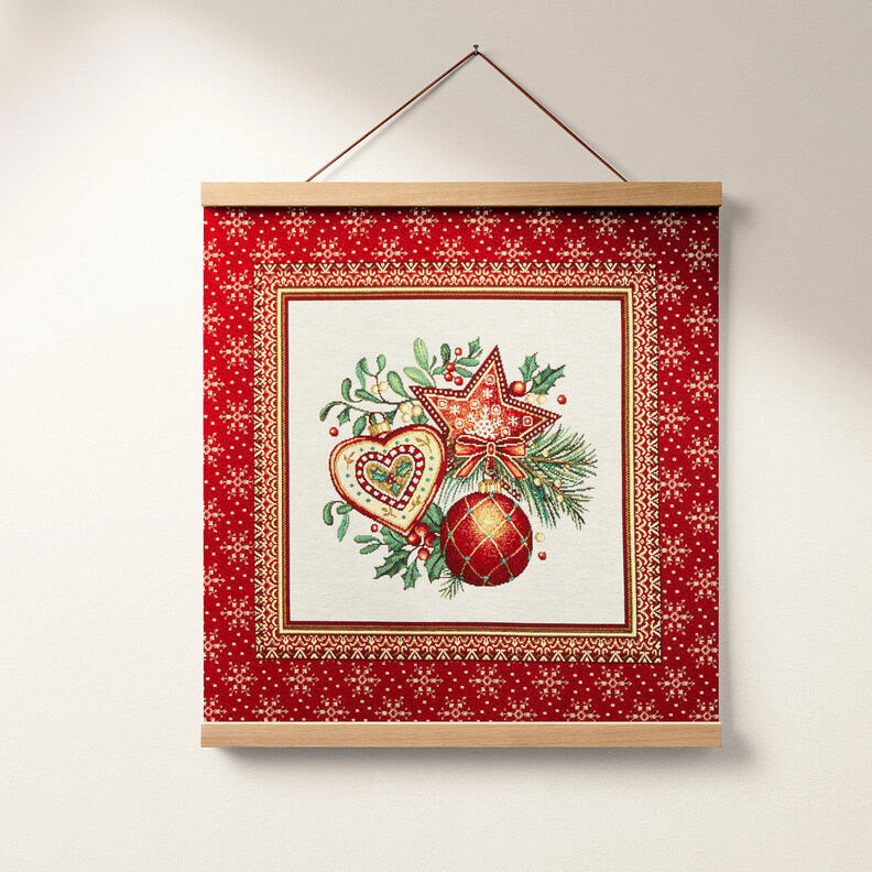 Dekopanel Gobelin Weihnachtsdeko – karminrot, image number 6
