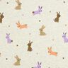 Baumwolljersey Häschen und Herzchen | Poppy Fabrics – wollweiss,  thumbnail number 1