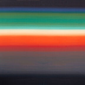 GOTS Baumwollbatist Farbverlauf Sonnenuntergang | TCC x LOOKS by Wolfgang Joop – orange/schiefergrau, 