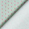 Baumwollstoff Popeline Mini Zacken – hellmint/dunkelaltrosa,  thumbnail number 4