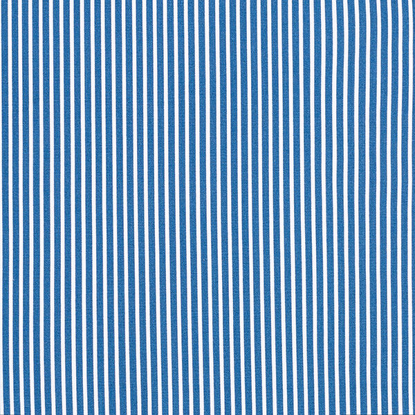 Baumwollpopeline Streifen – jeansblau/weiss,  image number 1
