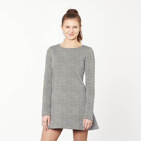 Jacquard Jersey Pfeffer & Salz – weiss/anthrazit, image number 5
