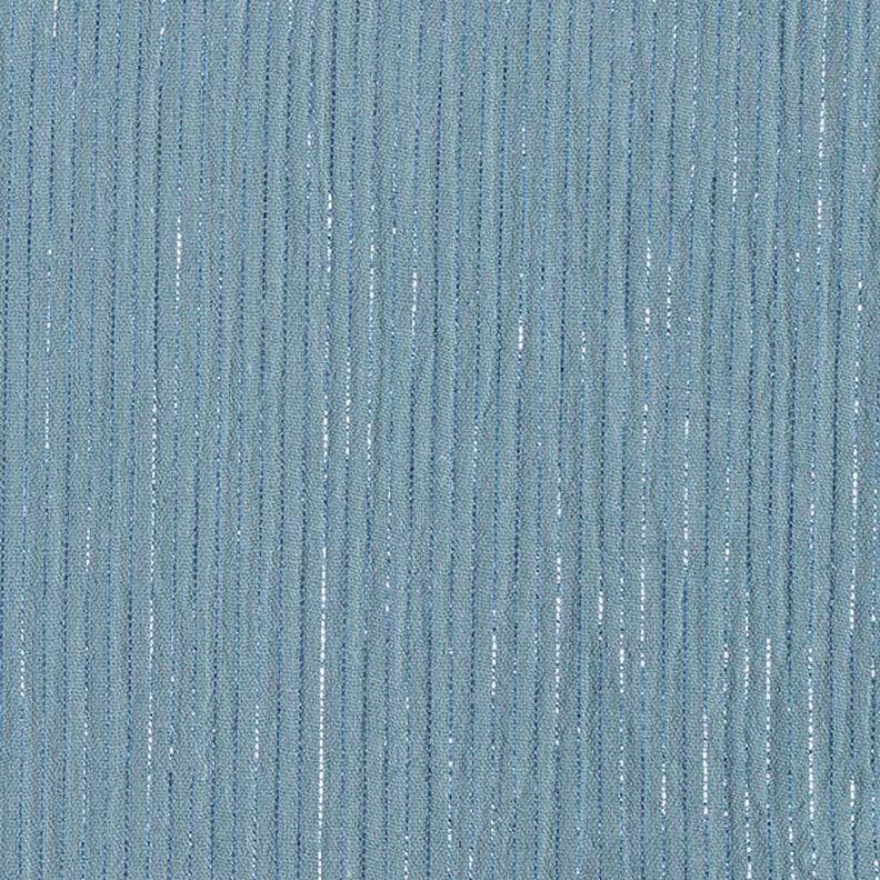 Baumwoll Musselin mit Schimmerstreifen – taubenblau,  image number 1