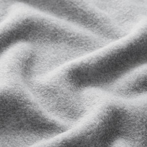 Antipilling Fleece Melange – hellgrau | Reststück 50cm