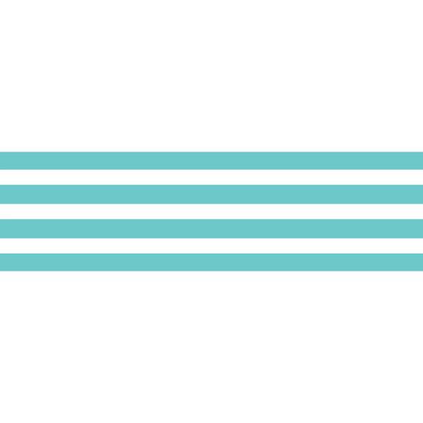 Washi Tape Streifen – türkis/weiss | Masking Tape, image number 3