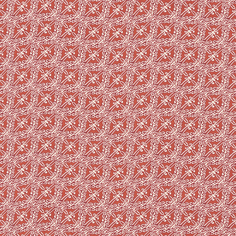 Polyester Satin Paisley Rauten – kupfer,  image number 1