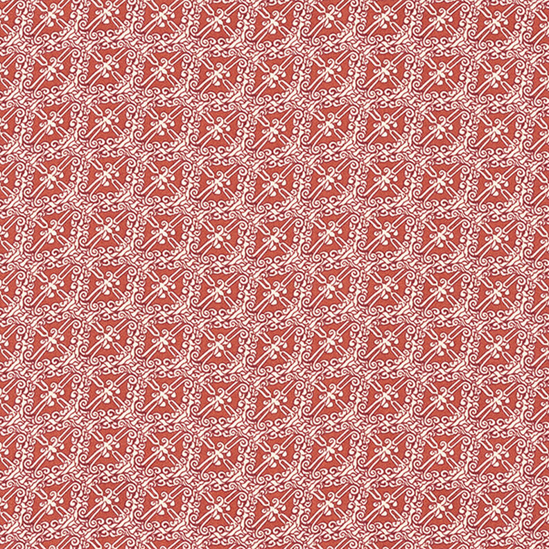 Polyester Satin Paisley Rauten – kupfer,  image number 1