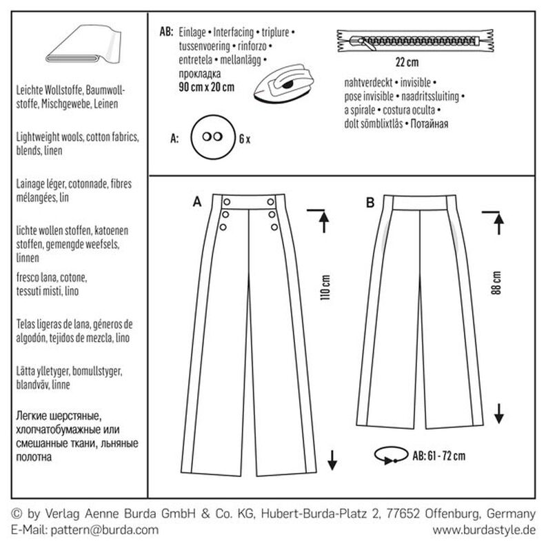 Hosen | Burda 6573 | 32-44,  image number 6