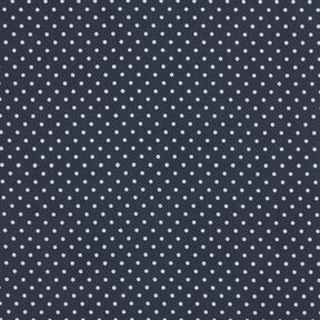 Futterstoff Polkadots – marineblau/weiss, 