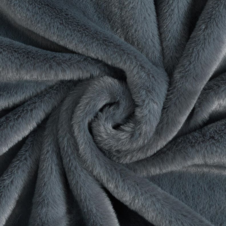Kunstfell Uni – blaugrau, image number 1