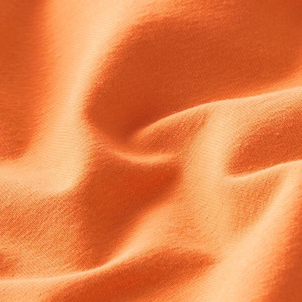 GOTS Baumwolljersey | Tula – orange | Reststück 50cm