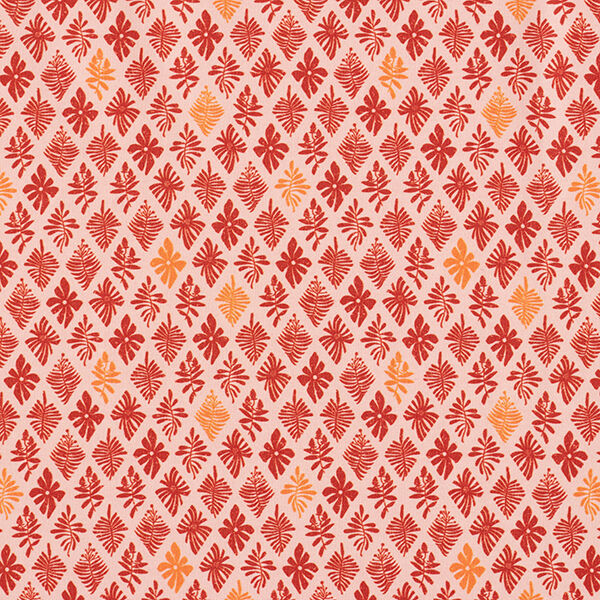GOTS Baumwolljersey Quatrefoil | Tula – rosa/terracotta, image number 1