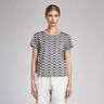 Leichter Satin Retromuster – indigo/beige,  thumbnail number 5