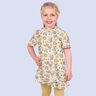 Musselin/ Doppel-Krinkel Gewebe Retro Blumen – weiss,  thumbnail number 6