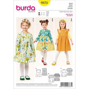 Mädchenkleid | Burda 9373 | 86-116, 