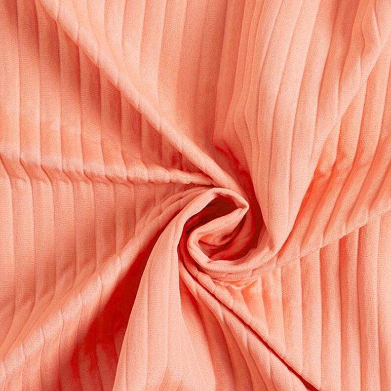 Stretch Jacquard 3D Streifen | Fibre Mood – lachs, image number 4