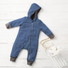 Woll-Walkloden Melange – jeansblau,  thumbnail number 8