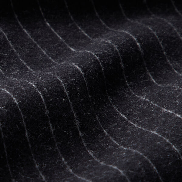 Strickjacquard aufgeraut Nadelstreifen – schwarz, image number 3