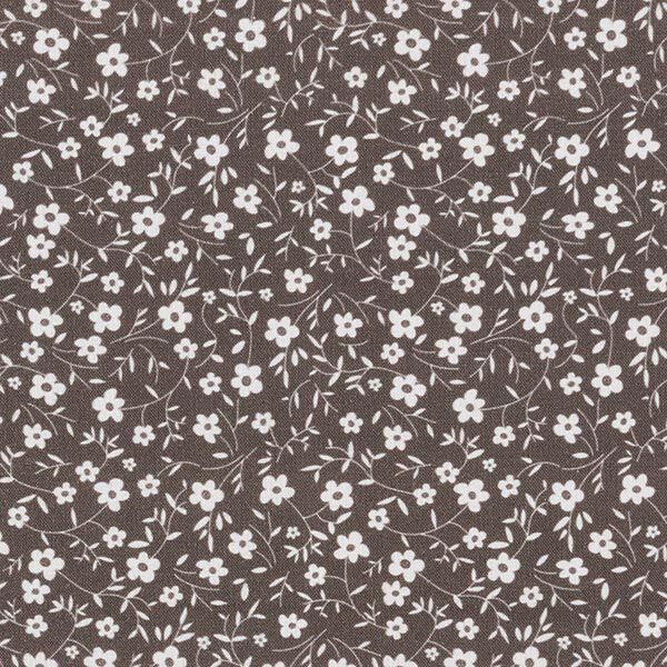 Baumwollpopeline Millefleurs – dunkeltaupe, image number 1
