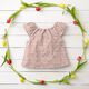 Baumwollpopeline Bi-Color-Blumen – hellbraun/wollweiss,  thumbnail number 7