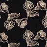 Viskosestoff Lilienstickerei, schwarz &ndash; schwarz/creme,  thumbnail number 1