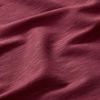 Feinstrick Viskose Leinenlook – beere | Reststück 120cm