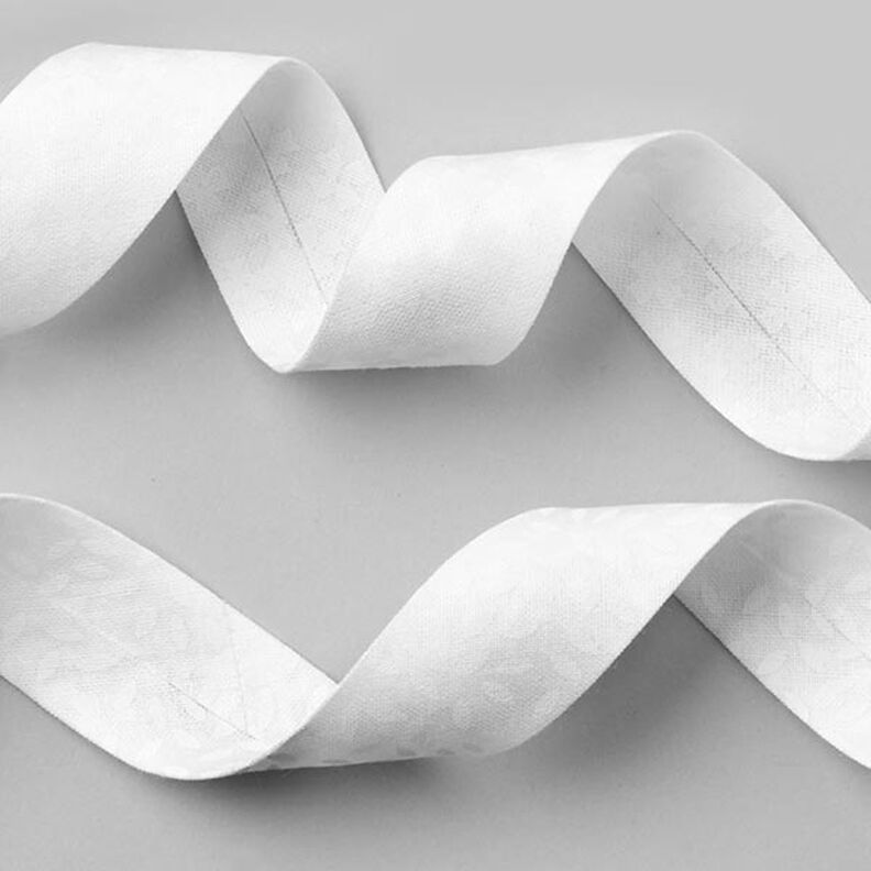 Schrägband Tupfen [20 mm] - weiss,  image number 3