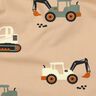 Baumwollpopeline Bagger und Trecker | Poppy Fabrics – beige,  thumbnail number 2