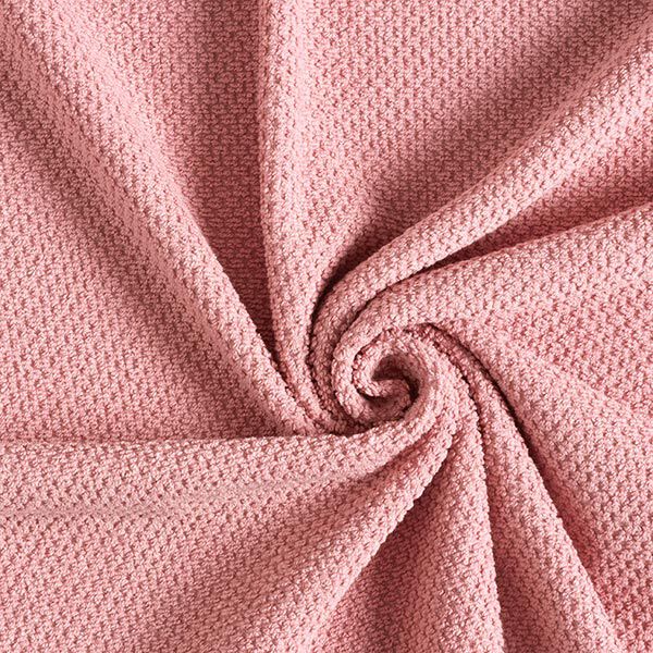 Frotteestoff Struktur – rosé | Reststück 100cm