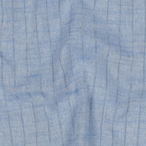 Baumwollstoff Lurex Streifen &ndash; blau, 