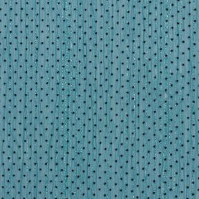 Chiffon Glitzerstreifen und Pünktchen – petrol, 