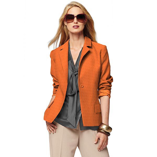 Breitcord Uni – orange | Reststück 140cm
