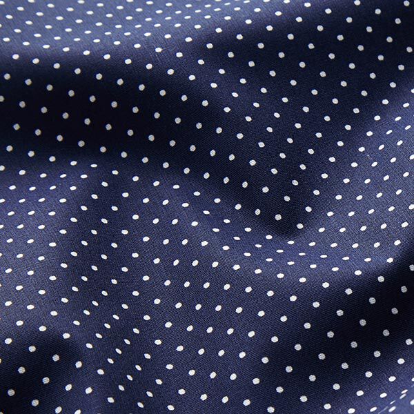 Beschichtete Baumwolle kleine Punkte – nachtblau,  image number 3