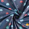 Regenjackenstoff bunte Regenschirme Digitaldruck – marineblau,  thumbnail number 4