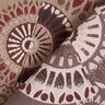 Dekostoff Jacquard elegantes Mandala – dunkeltaupe/burgunder,  thumbnail number 4
