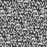 Viskosejersey abstraktes Leomuster – schwarz/weiss,  thumbnail number 1