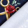 Baumwolljersey Anker und Rosen | Glitzerpüppi – nachtblau/altgold,  thumbnail number 4