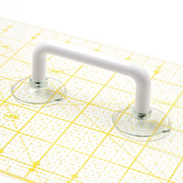 Lineal - Halter mit doppeltem Saugnapf - weiss, image number 1