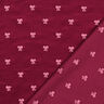 Babycord gestickte Schleifen | Poppy Fabrics – karminrot,  thumbnail number 4