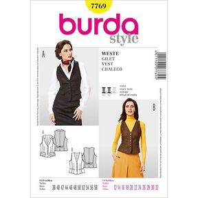 Weste | Burda 7769 | 38-58, 