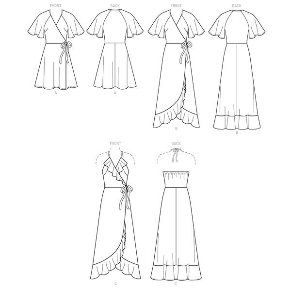 Wickelkleid | Butterick 6554 | 32-40