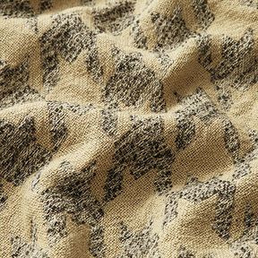 Doppelgewebe großer Hahnentritt – beige/grau, 