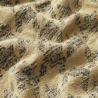 Doppelgewebe großer Hahnentritt – beige/grau, 