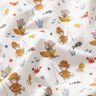 Baumwollpopeline Bär und Maus am Meer – weiss,  thumbnail number 2